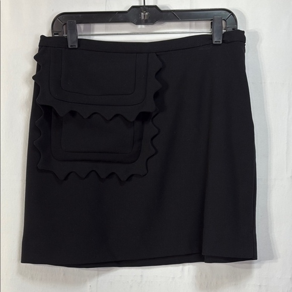 🏕️Victoria Beckham for Target Black Mini Skirt crazy front pocket: